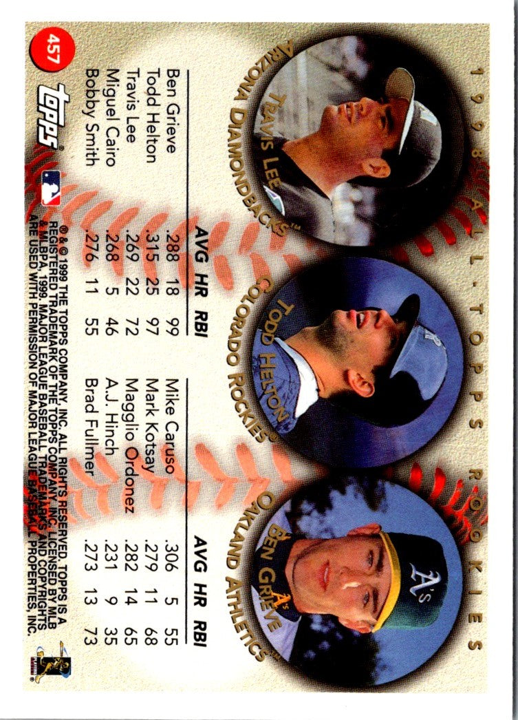 1998 Topps Tek Ben Grieve