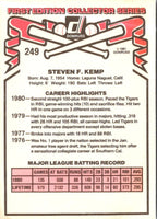1981 Donruss Steve Kemp #249