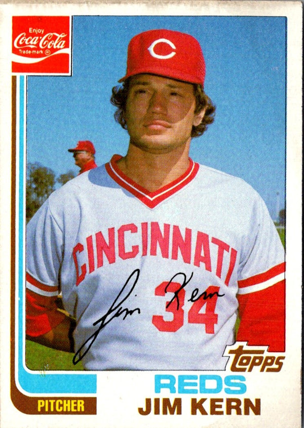 1982 Topps Coca-Cola Cincinnati Reds Jim Kern #11