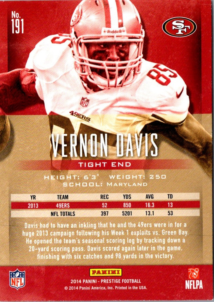 2014 Panini Prestige Vernon Davis