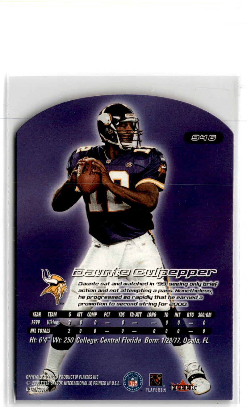 2000 Fleer Tradition Minnesota Vikings