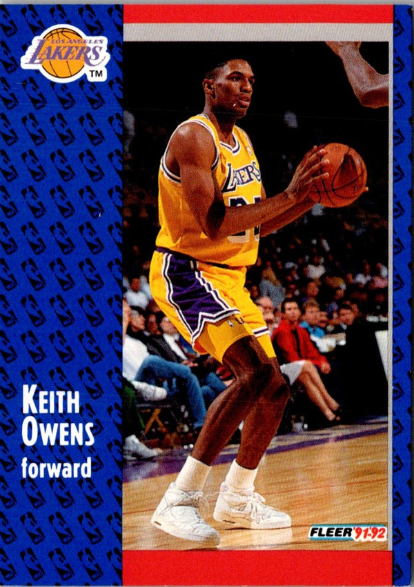 1991 Fleer Keith Owens #302 Rookie