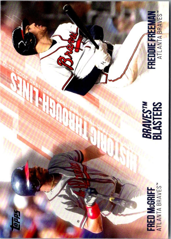 2019 Topps Historic Through-Lines Freddie Freeman/Fred McGriff #HTL-46