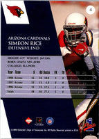1999 Collector's Edge First Place Simeon Rice #4