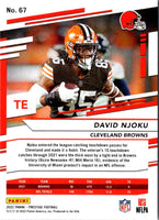 2022 Panini Prestige David Njoku #67