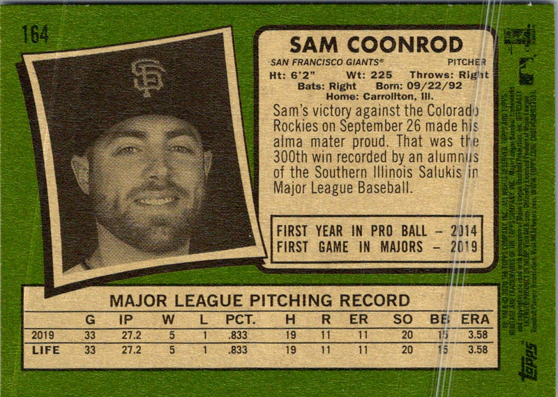 2020 Topps Heritage Sam Coonrod