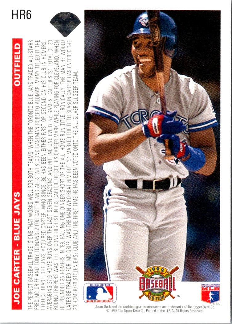 1992 Upper Deck Home Run Heroes Joe Carter