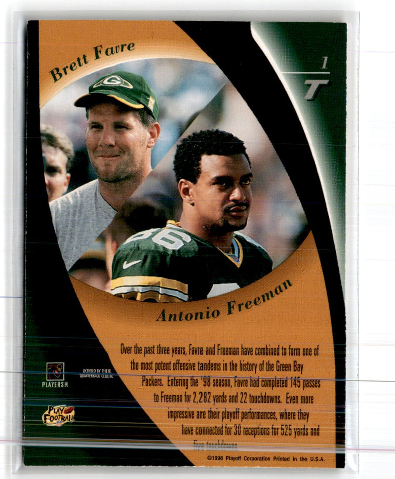 1998 Playoff Contenders Touchdown Tandems Brett Favre/Antonio Freeman