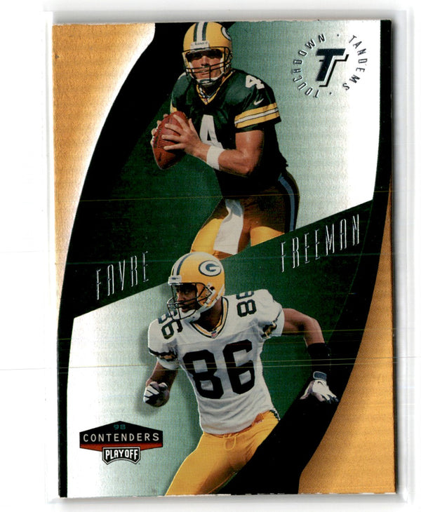 1998 Playoff Contenders Touchdown Tandems Brett Favre/Antonio Freeman #1