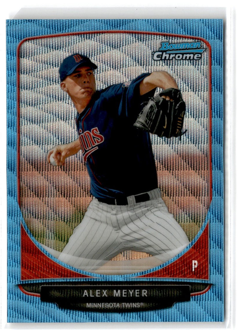 2013 Bowman Chrome Prospects Blue Wave Alex Meyer