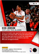 2021 Panini Chronicles Keon Johnson