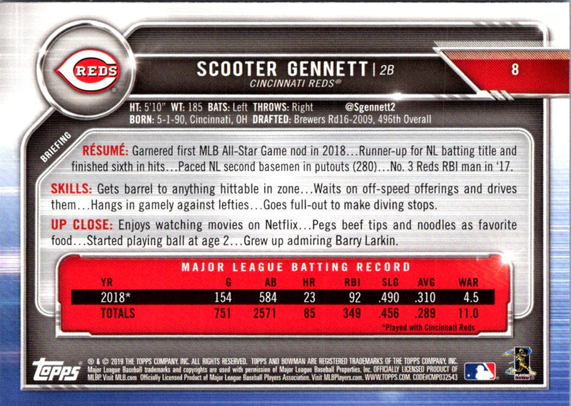 2019 Bowman Scooter Gennett