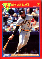 1989 Score Baseball's 100 Hottest Players Andy Van Slyke #92