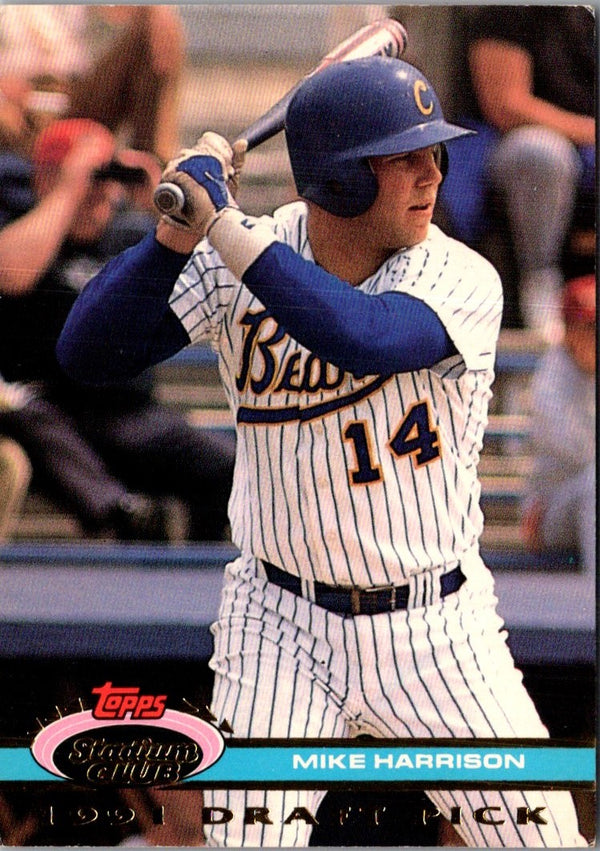1992 Stadium Club Dome Mike Harrison #78 Rookie