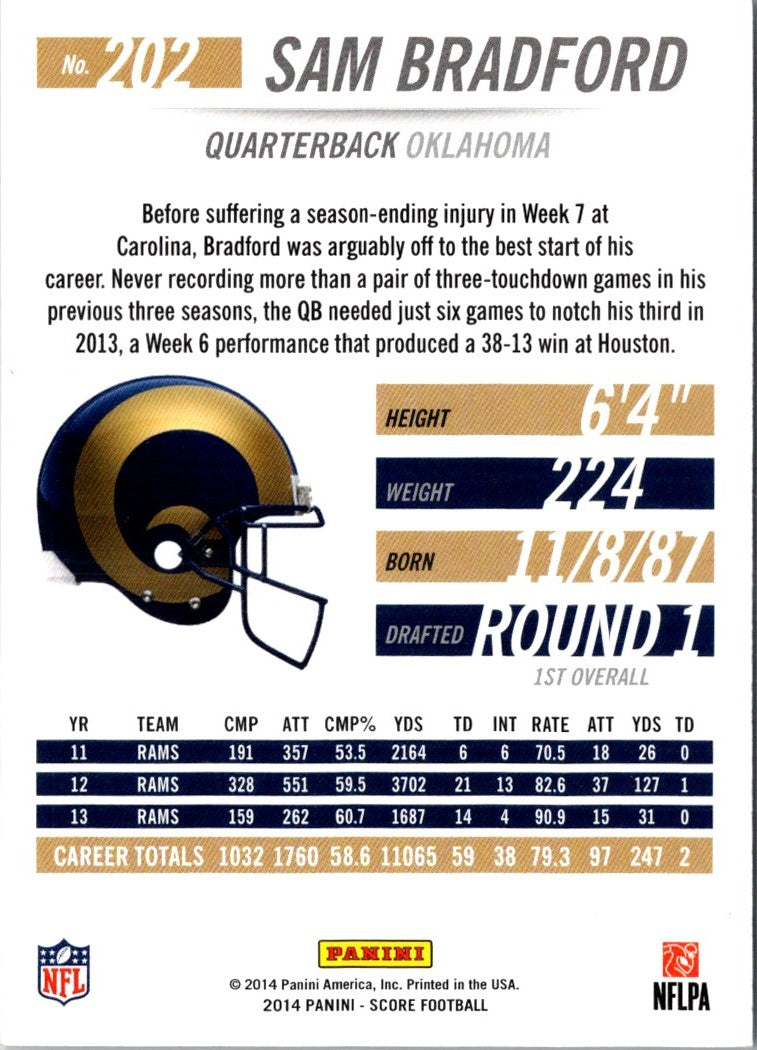 2014 Score Sam Bradford