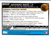 2010 Bowman Chrome Prospects Anthony Bass #BCP212