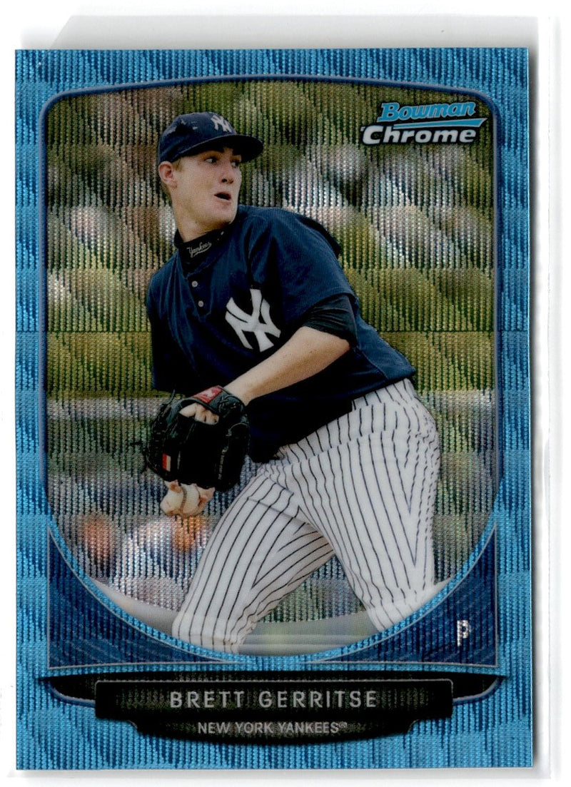 2013 Bowman Chrome Prospects Blue Wave Brett Gerritse