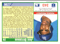1991 Score Jose Offerman #343