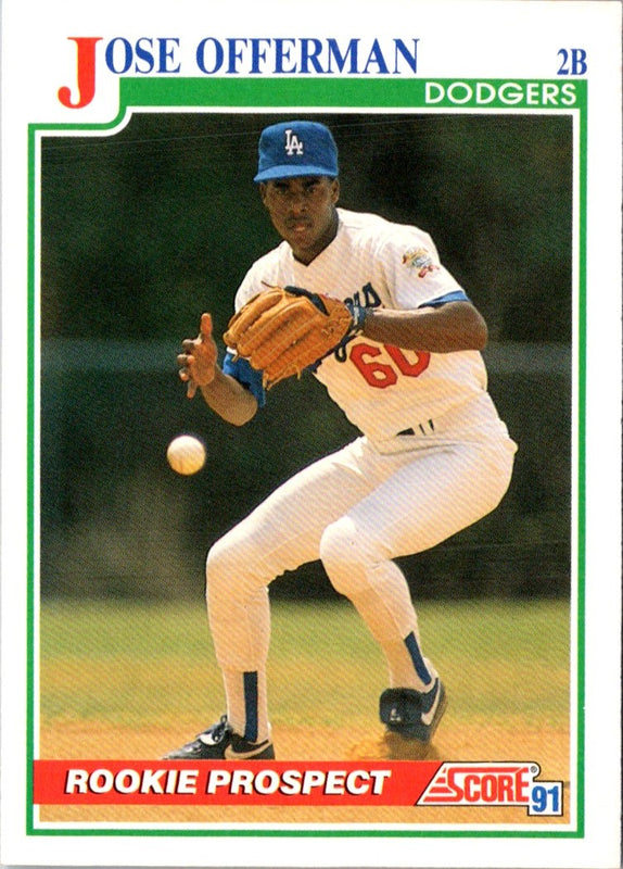 1991 Score Jose Offerman #343