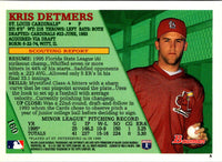 1996 Bowman Kris Detmers #160 Rookie