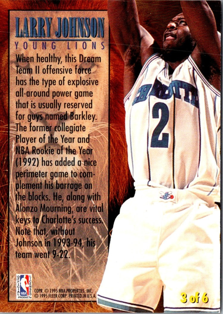 1994 Fleer Young Lions Larry Johnson