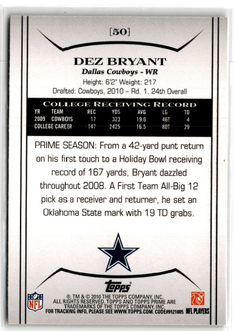 2010 Topps Prime Retail Dez Bryant