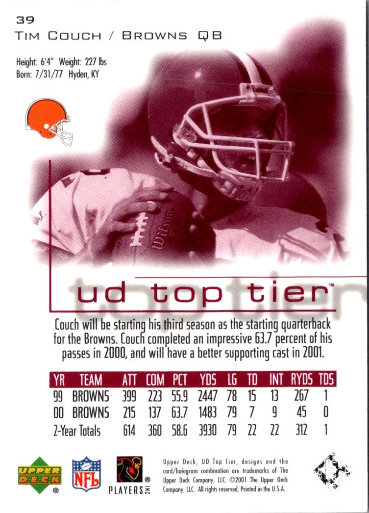 2001 Upper Deck Tim Couch