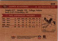 2001 Fleer Tradition Glossy Lance Schulters #234