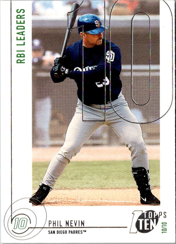 2002 Topps Ten Die Cuts Phil Nevin #51