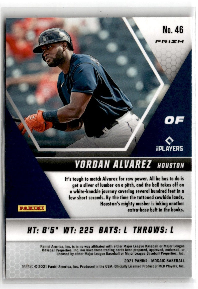 2021 Panini Mosaic Pink Camo Yordan Alvarez