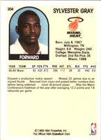 1989 Hoops Sylvester Gray #204 Rookie