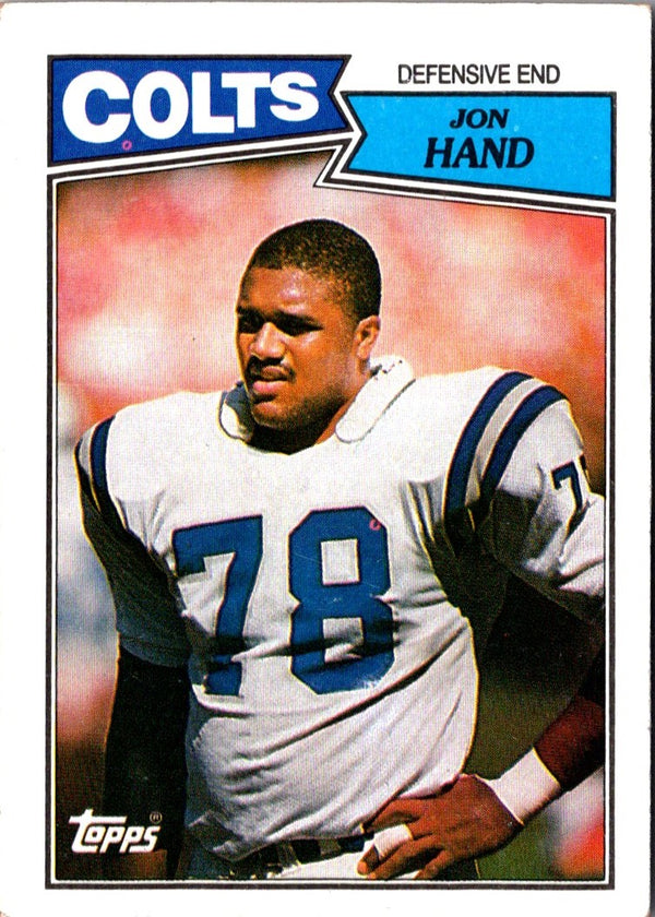 1987 Topps Jon Hand #382 Rookie