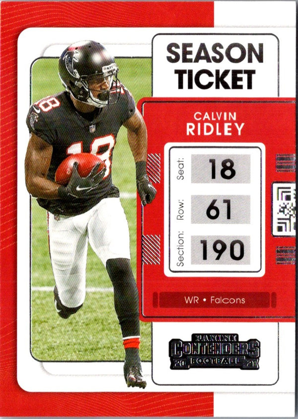 2021 Panini Contenders Red Zone Calvin Ridley #5