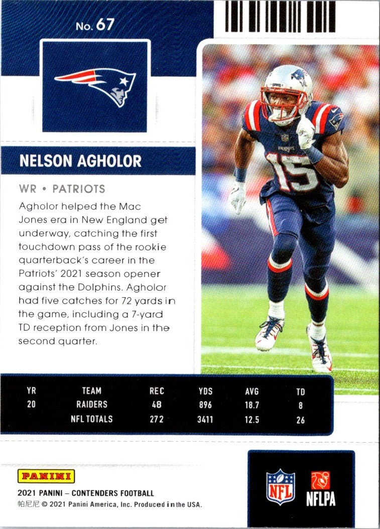 2021 Panini Contenders Nelson Agholor