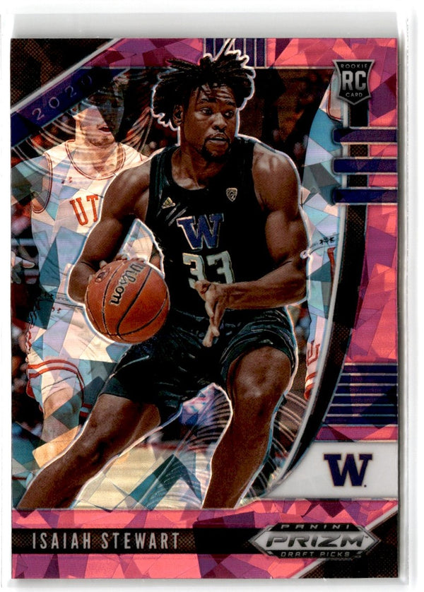 2020 Panini Prizm Draft Picks Collegiate Pink Ice Isaiah Stewart #26