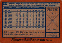 1978 Topps Bill Robinson #455