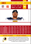 2011 Score Scorecard Roy Helu