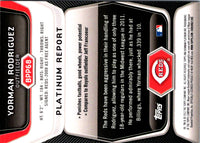 2012 Bowman Platinum Prospects Yorman Rodriguez #BPP68