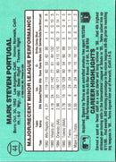 1986 Donruss The Rookies Mark Portugal