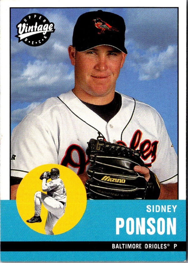 2001 Upper Deck Vintage Sidney Ponson #70