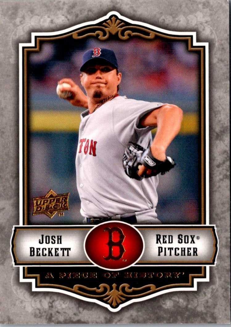 2009 Upper Deck A Piece of History Josh Beckett