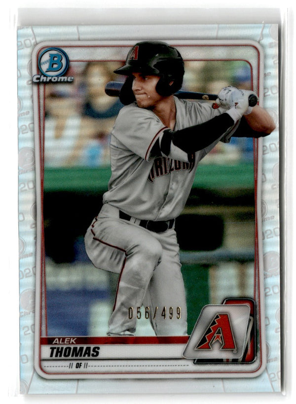 2020 Bowman Chrome Prospects Refractor Alek Thomas #BCP-98 056/499