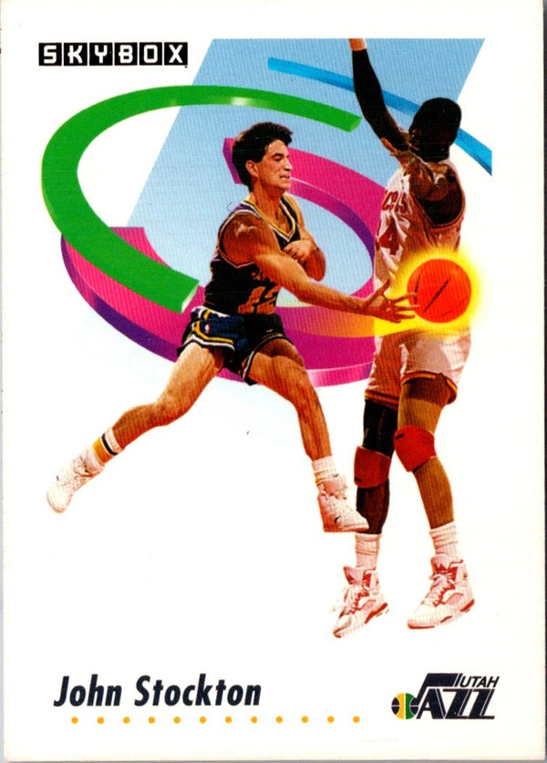 1991 SkyBox John Stockton #285