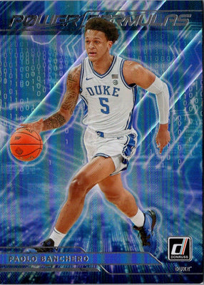 2022 Panini Chronicles Draft Picks Power Formulas Paolo Banchero #PF-PAO