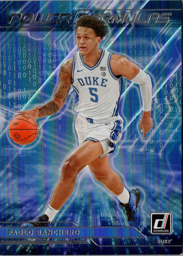 2022 Panini Chronicles Draft Picks Power Formulas Paolo Banchero #PF-PAO