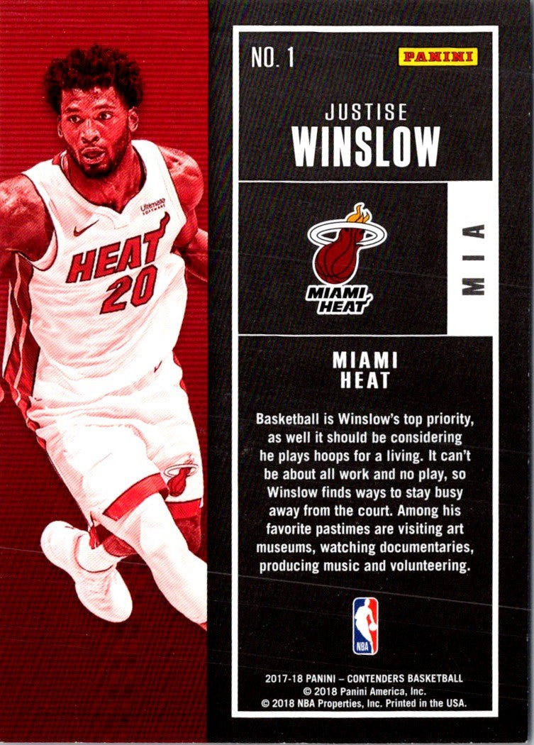 2017 Panini Justise Winslow