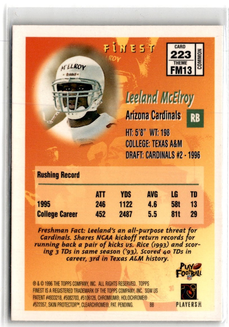 1996 Finest Leeland McElroy