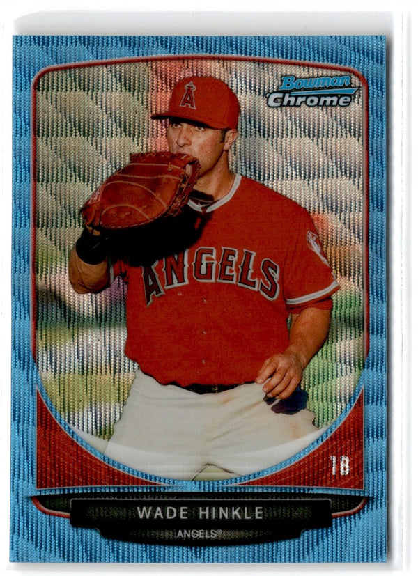 2013 Bowman Chrome Prospects Blue Wave Wade Hinkle #BCP57