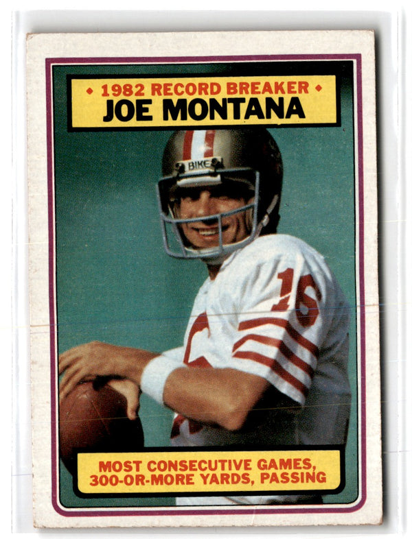 1983 Topps Joe Montana #4