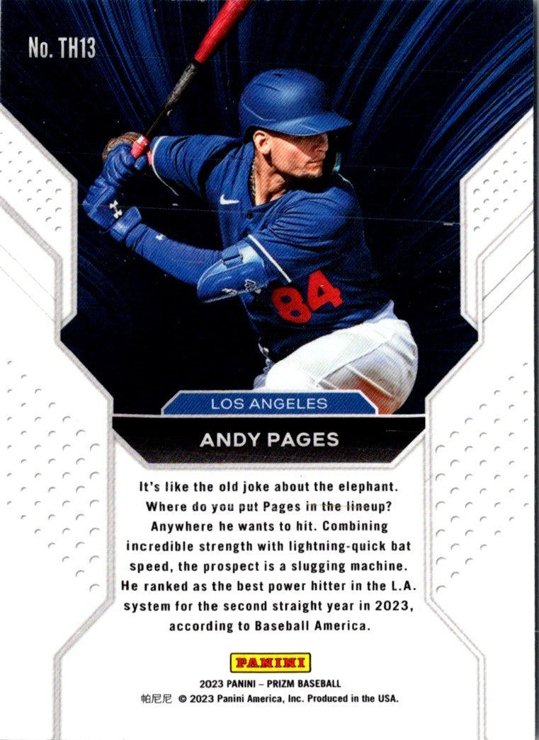 2023 Panini Prizm Three-Hole Andy Pages